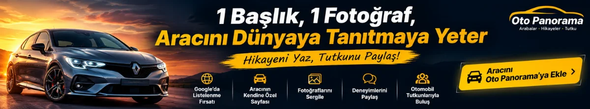 Aracını Oto Panorama Garajı'na ekle